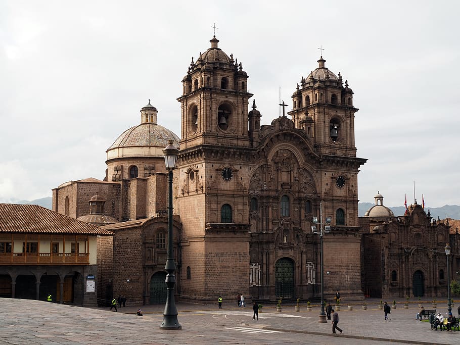 peru, cusco, church, ctity, architecture, building exterior HD wallpaper