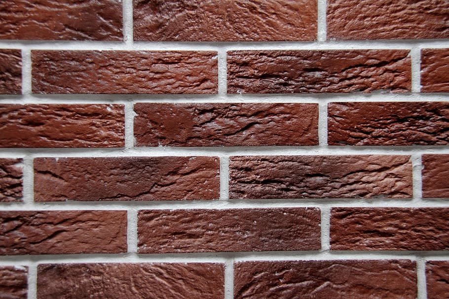brick, wall, red, texture, pattern, building, cement, architecture, HD wallpaper