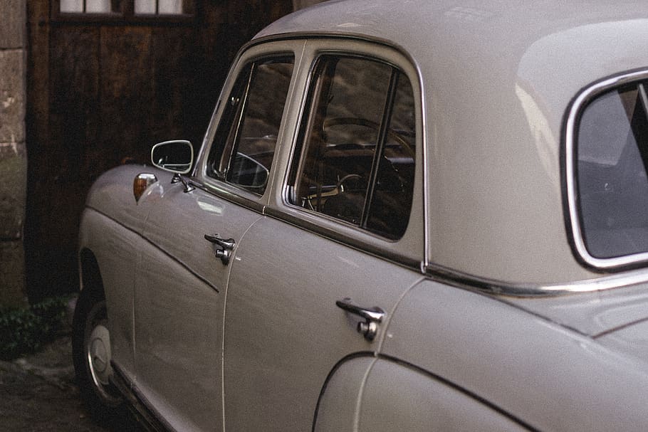 white car, automobile, vehicle, transportation, machine, wheel HD wallpaper
