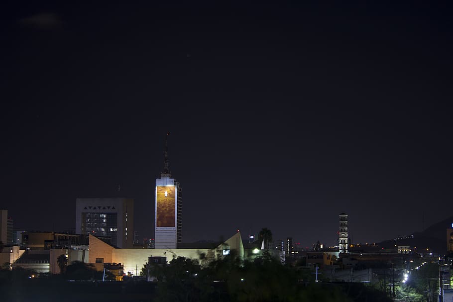 night, city, light, architecture, building, building exterior HD wallpaper
