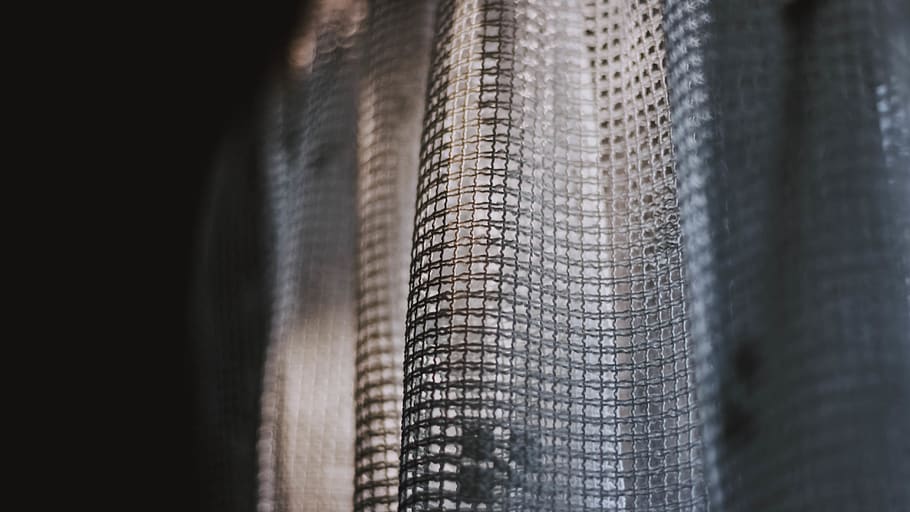 black and white plaid textile, 50mm, wallpaper, house, home, curtain HD wallpaper
