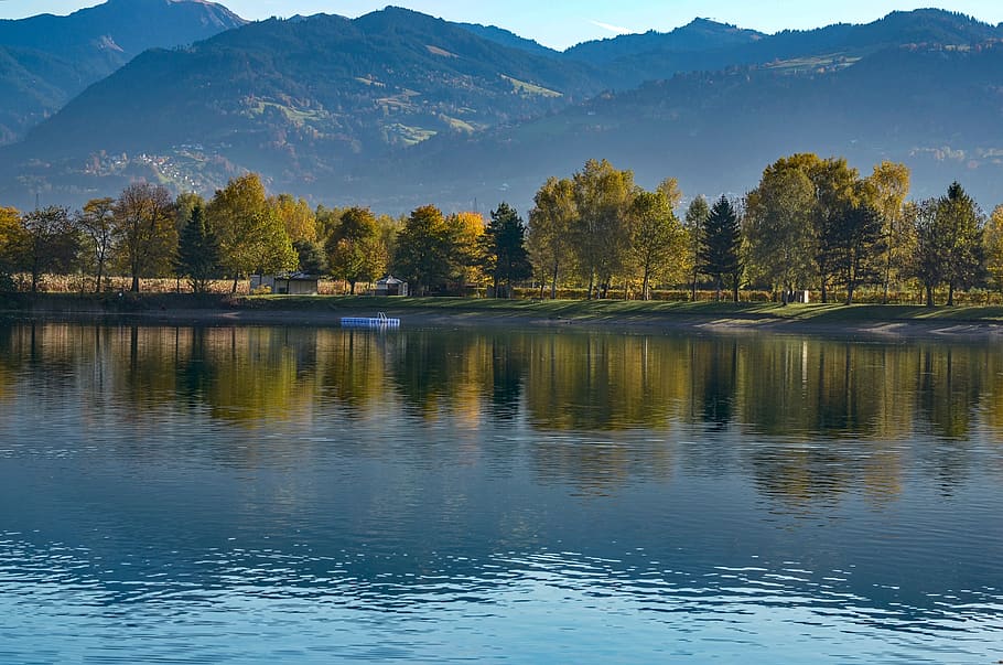stretch, water, waters, summer, nature, mirroring, landscape HD wallpaper