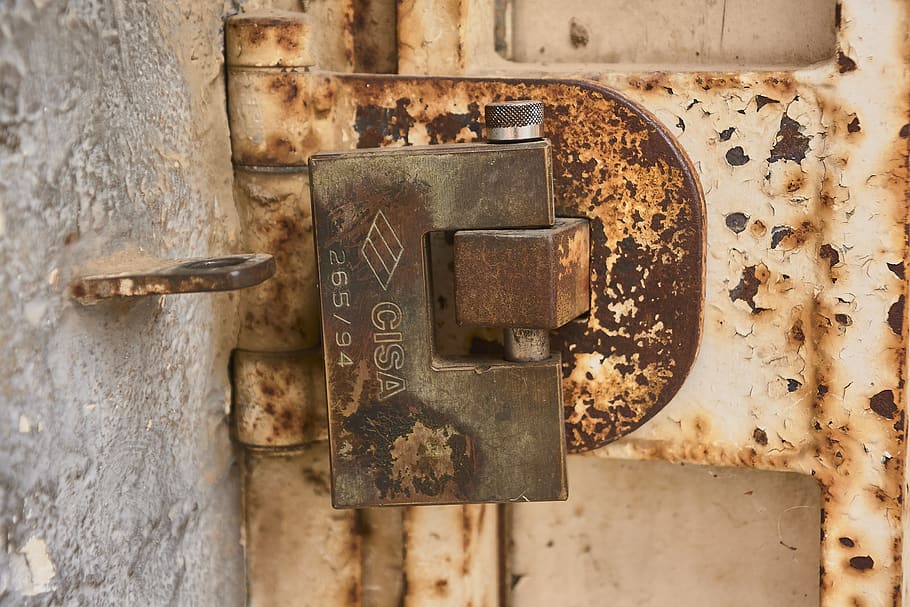 iron, oxide, padlock, rust, texture, metal, rusty, old, close-up HD wallpaper