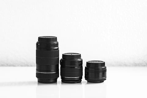 three assorted black camera lenses, electronics, wheel, alloy wheel HD wallpaper