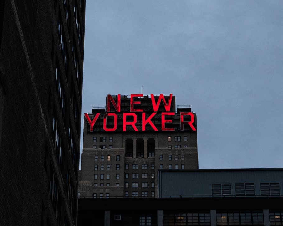 New Yorker building, city, urban, metropolis, town, office building, HD wallpaper