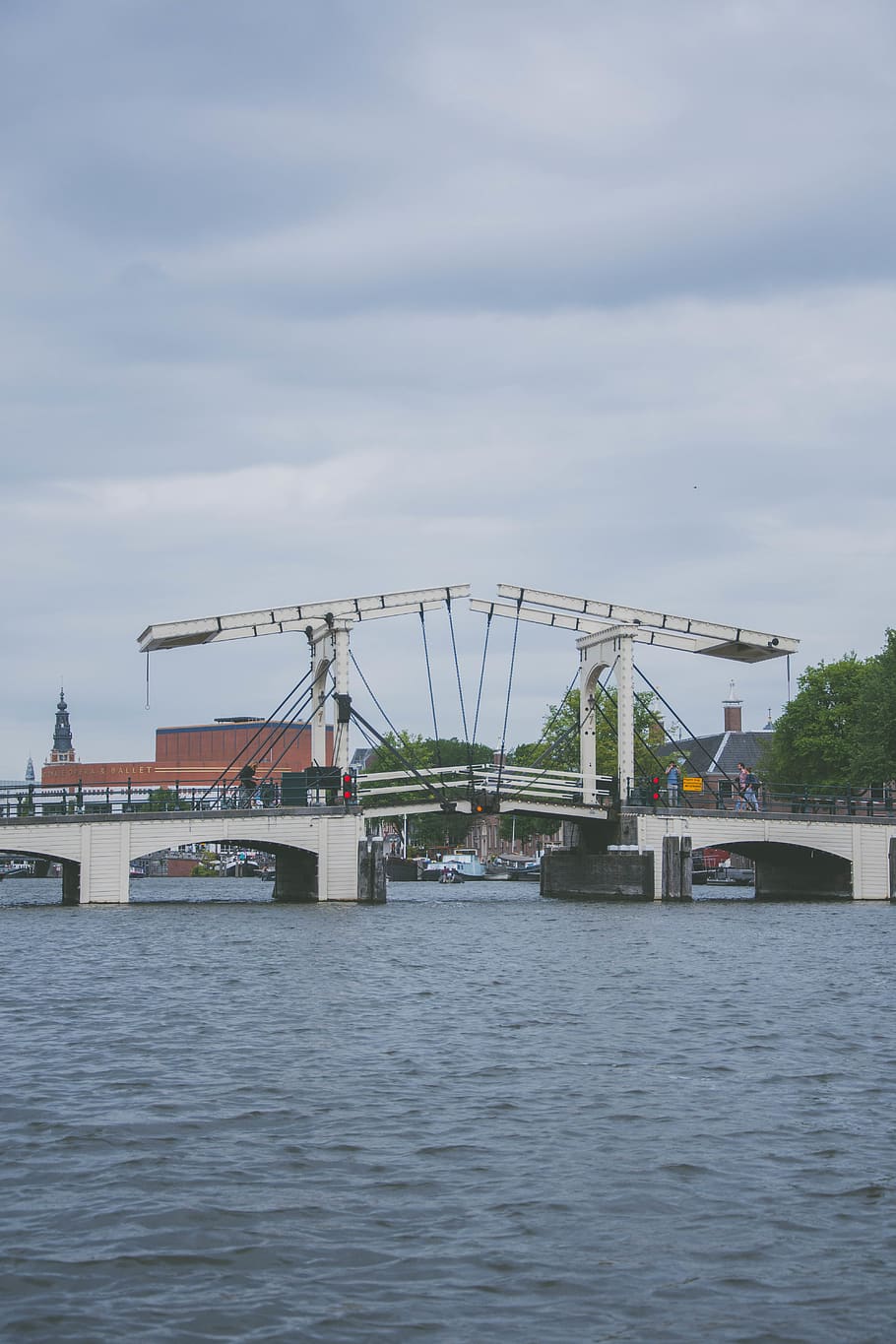 building, architecture, bridge, arched, arch bridge, person HD wallpaper