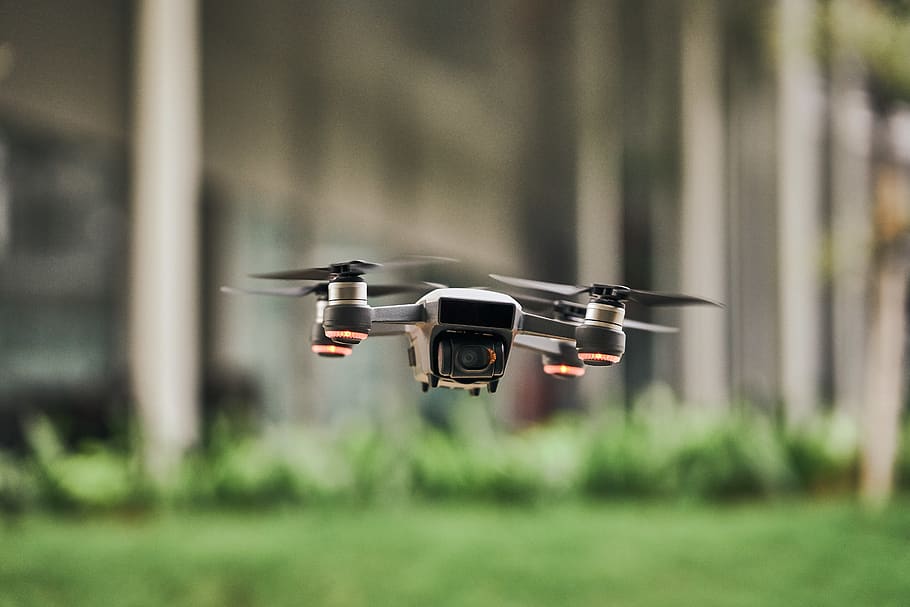 Focus Photo of Quadcopter, aircraft, daylight, flying, technology HD wallpaper