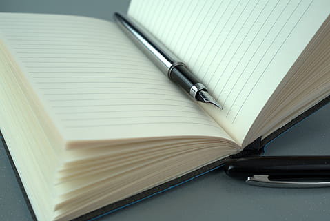 note, notebook, write, filler, diary, paper, office, pen, learn HD wallpaper
