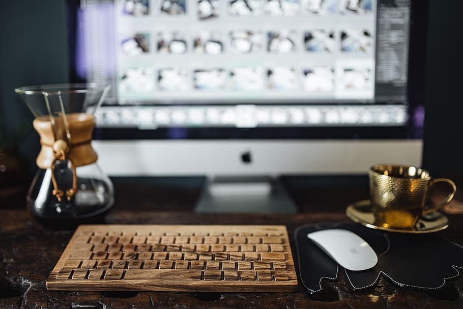 Vintage Workbench Desk, office, workspace, old, retro, wooden, HD wallpaper