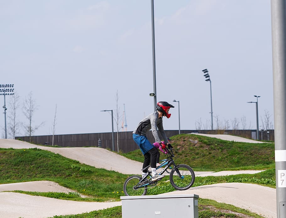 person riding bicycle, human, people, bike, cyclist, vehicle HD wallpaper