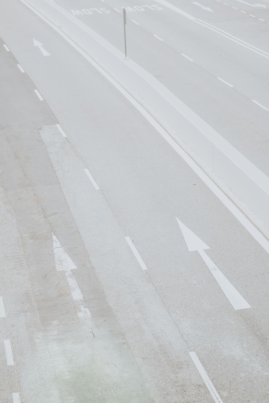 empty gray concrete road, asphalt, tarmac, pedestrian, vehicle HD wallpaper
