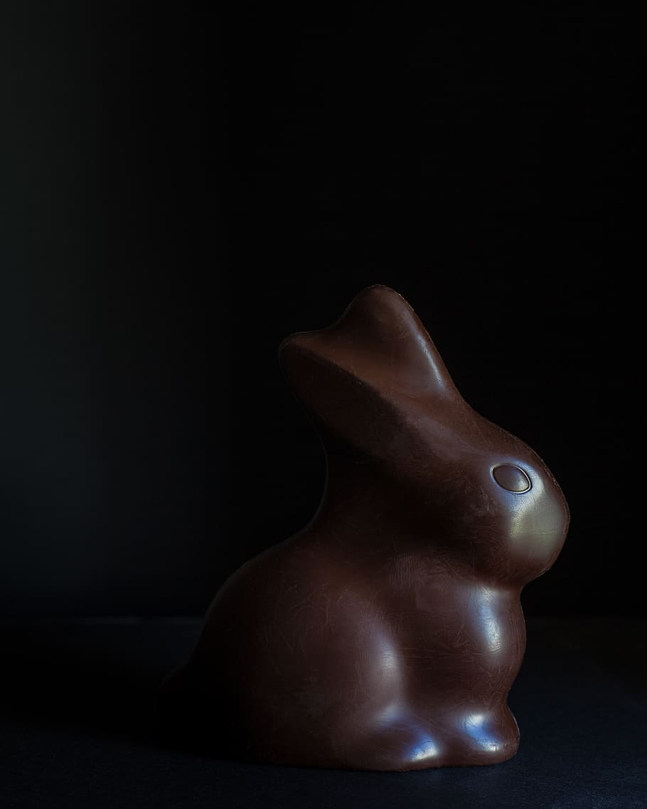 brown rabbit décor, confectionery, sweets, food, chocolate, dessert HD wallpaper
