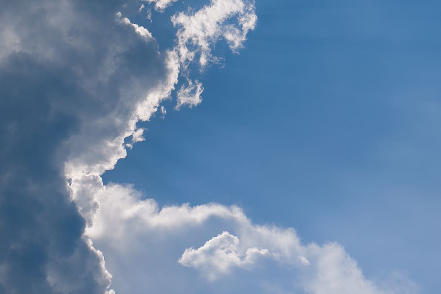 HD wallpaper: sky, cloud, blue, minimal, minimalist, white, clear ...