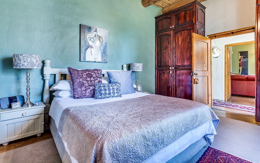 Bedroom Interior, apartment, architecture, contemporary, furniture HD wallpaper