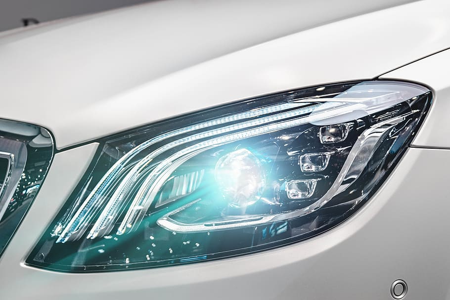 light, car, headlight, automobile, vehicle, transportation HD wallpaper