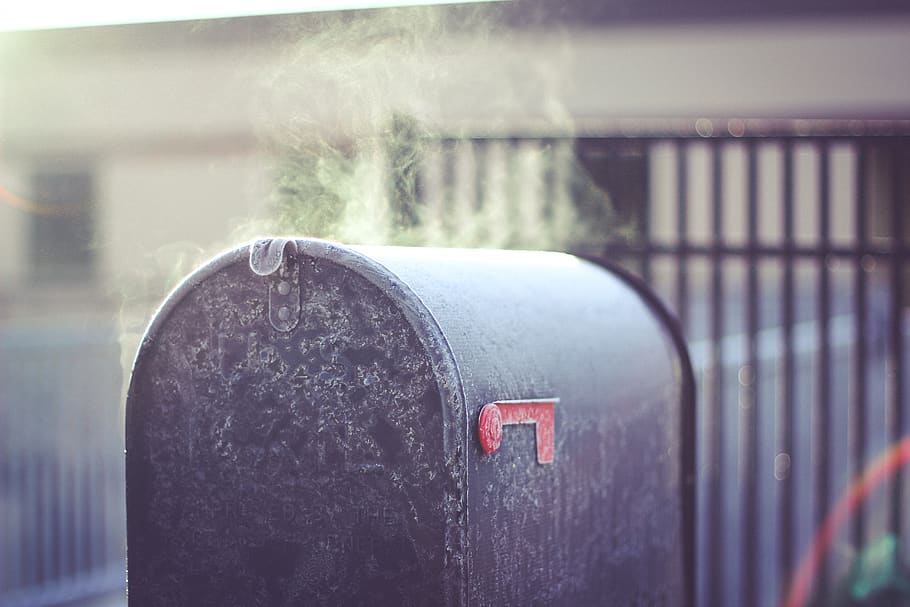 mailbox, steam, train, transportation, mode of transportation HD wallpaper