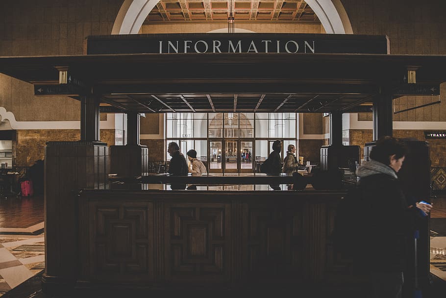 information kiosk, group of people, text, real people, men, adult HD wallpaper