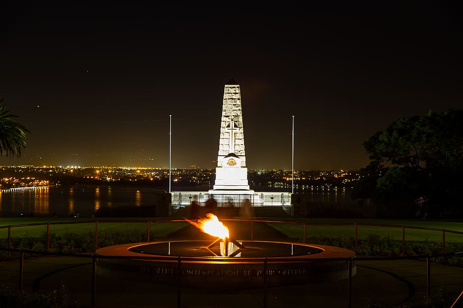 australia, kings park, state war memorial, anzac day, peace