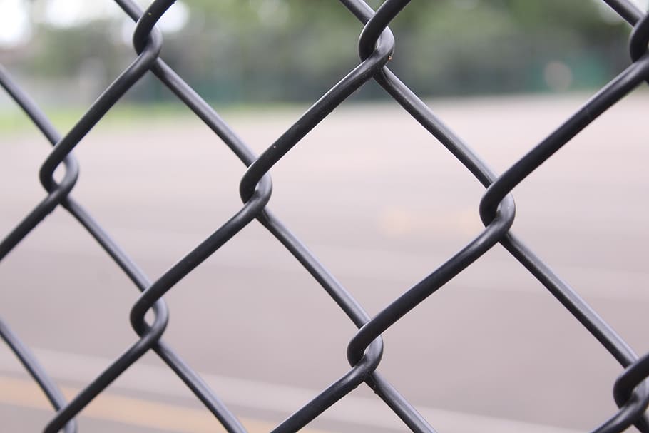 fence, black, patterns, background, chainlink fence, security HD wallpaper