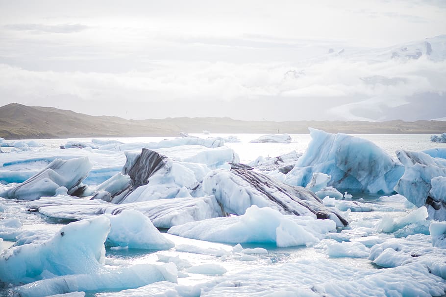 cold, winter, ice, glacier, frozen, arctic, season, iceberg, HD wallpaper