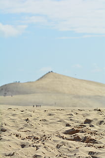 sable, plage, dune, pilat, beach, sky, land, scenics - nature HD wallpaper