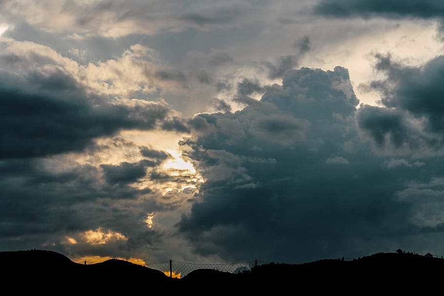 sky, cloud - sky, beauty in nature, scenics - nature, mountain HD wallpaper