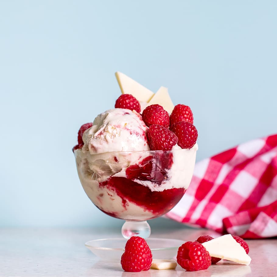 Ice Cream Fancy Raspberry Sundae 
