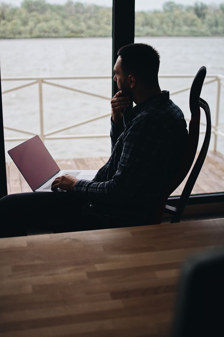 Man Sitting on Chair, business, computer, connection, daylight HD wallpaper