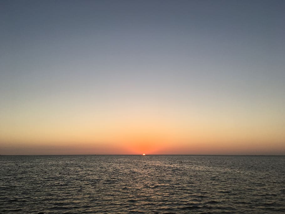 nature, outdoors, sky, red sky, dawn, sunset, dusk, horizon HD wallpaper