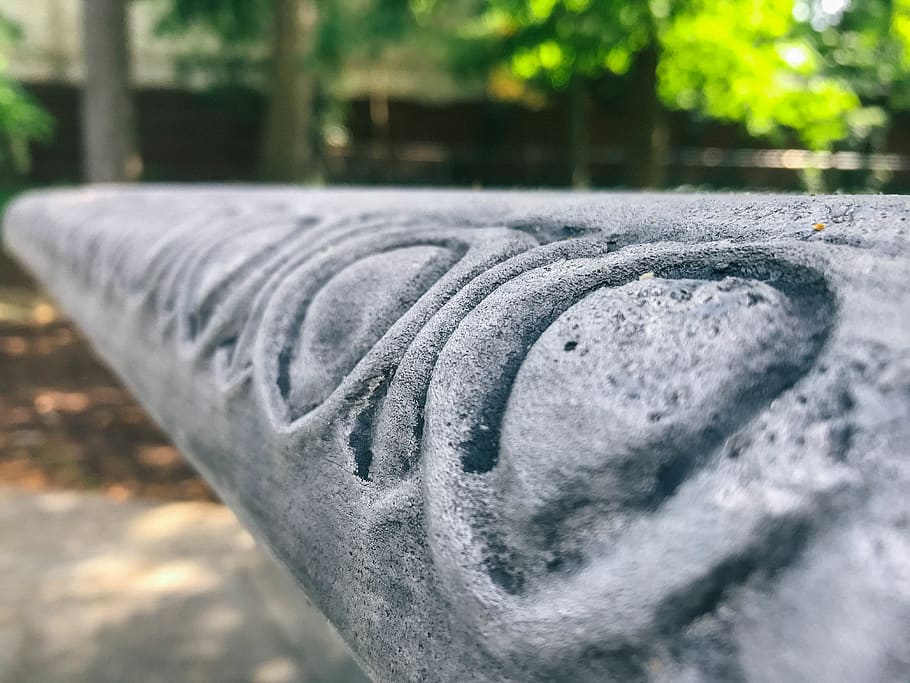 rock, bench, table, pattern, nature, stone, close-up, no people HD wallpaper