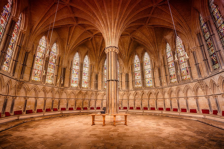 Establishment Interior, abbey, ancient, arch, architecture, art HD wallpaper