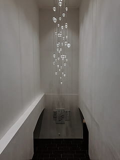 lighting, indoors, room, bathroom, floor, flooring, staircase HD wallpaper