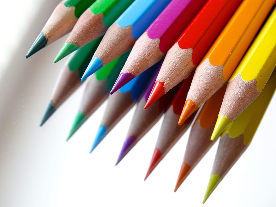 Assorted-color Pen Lot, art, colorful, colors, colour, colour pencils, HD wallpaper