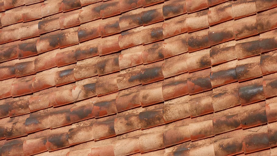 roof, tiles, red, backgrounds, full frame, pattern, architecture HD wallpaper