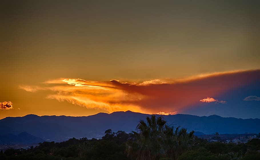 nature, outdoors, dawn, sunset, red sky, dusk, sunrise, sunlight HD wallpaper