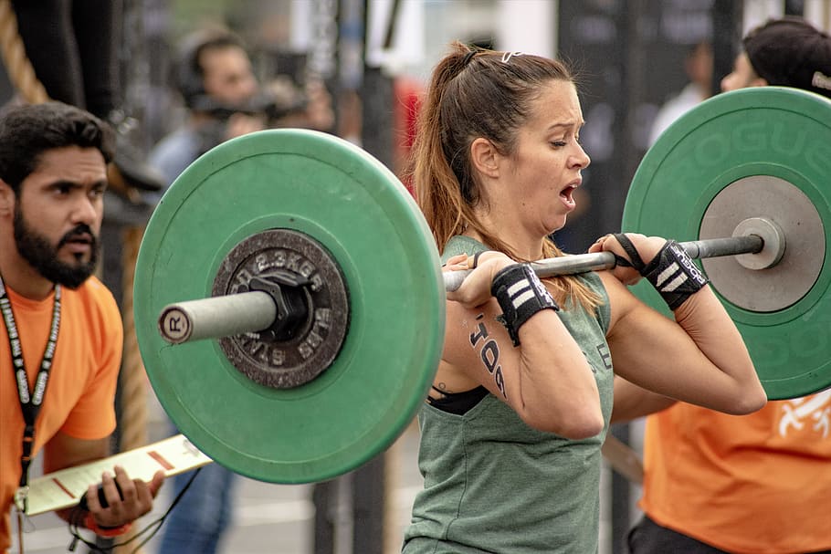 Photo of a Woman Lifting a Barbell, adults, athlete, bodybuilder HD wallpaper