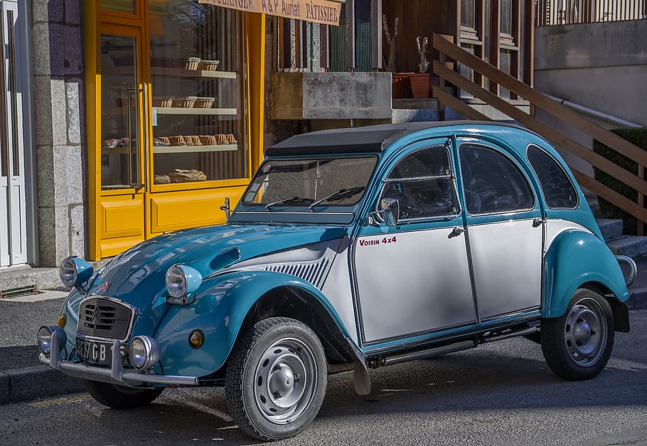 car, 2cv, oldtimer, citroën, automobile, mode of transportation, HD wallpaper