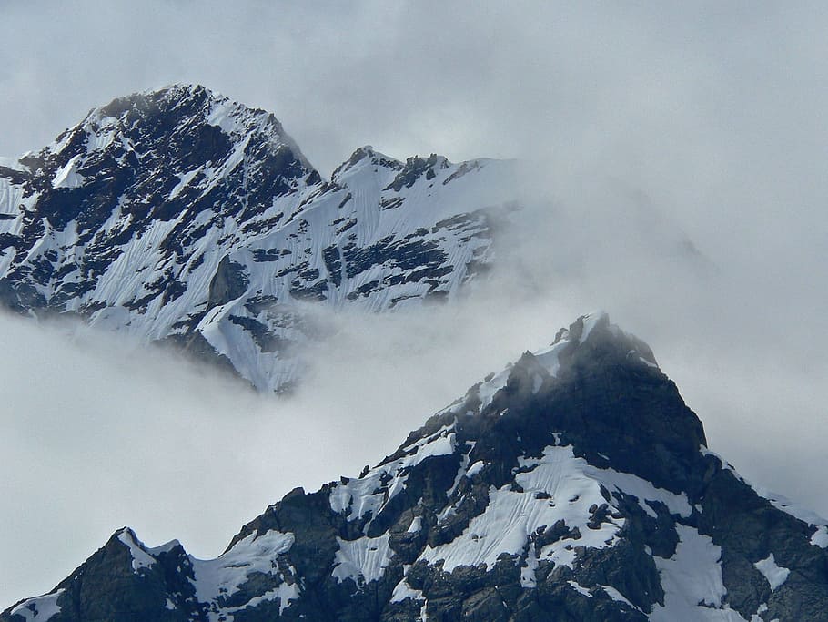 range, mount, mountain, mountainous, nature, landscape, ice HD wallpaper