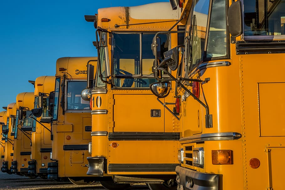yellow trailer unit align, industry, machinery, no people, construction industry HD wallpaper