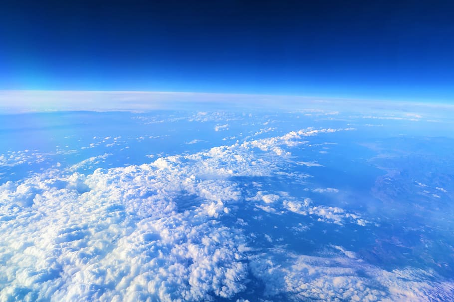 clouds, sky, air, high, nature, landscape, beautiful, blue HD wallpaper