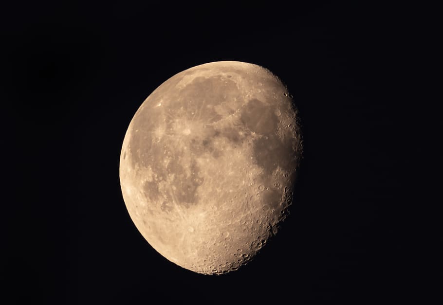 moon, slimming, illuminated, ache, dark, night, sky, silhouette HD wallpaper