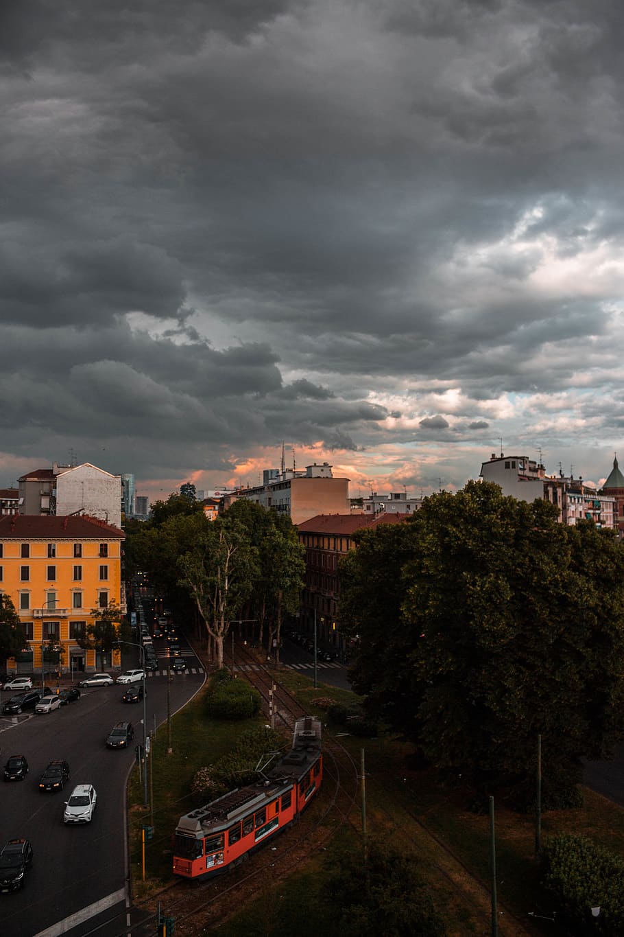 italy, milan, cloud - sky, transportation, mode of transportation HD wallpaper