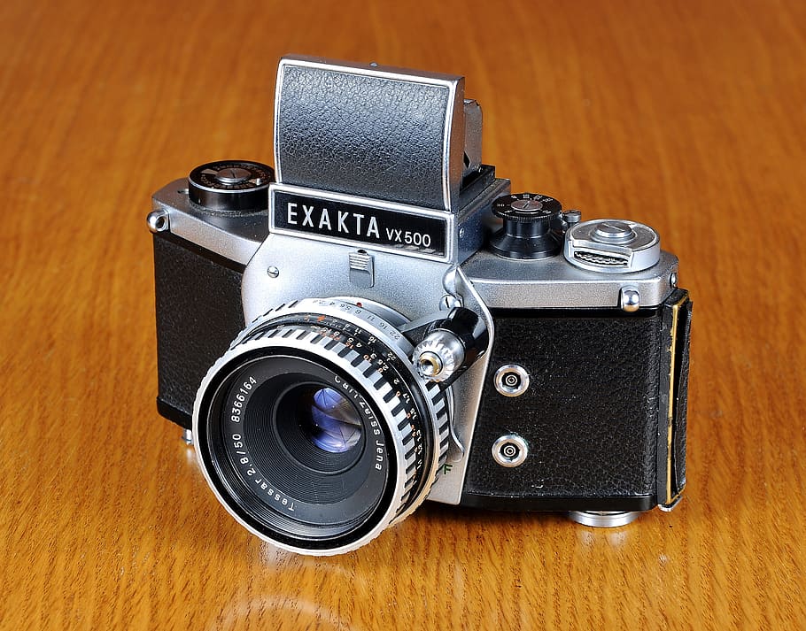 camera, old camera, exakta, exakta vx500, photo, photographic equipment, HD wallpaper
