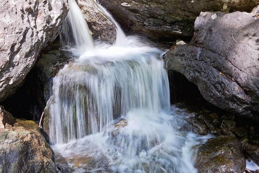 environment, falls, flowing, fresh, motion, natural, nature HD wallpaper