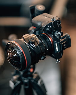 Selective Photo of Black Sony Dslr Camera, aperture, camcorder HD wallpaper