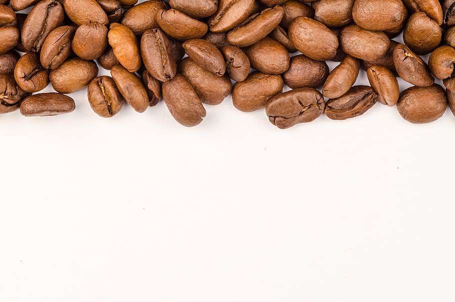 Brown Coffee Beans, aroma, background, caffeine, close-up, freshness HD wallpaper