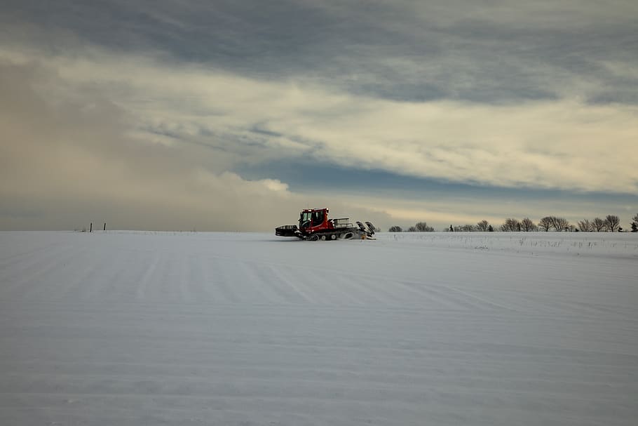 winter, snow machine, leisure, cold, landscape, transportation HD wallpaper