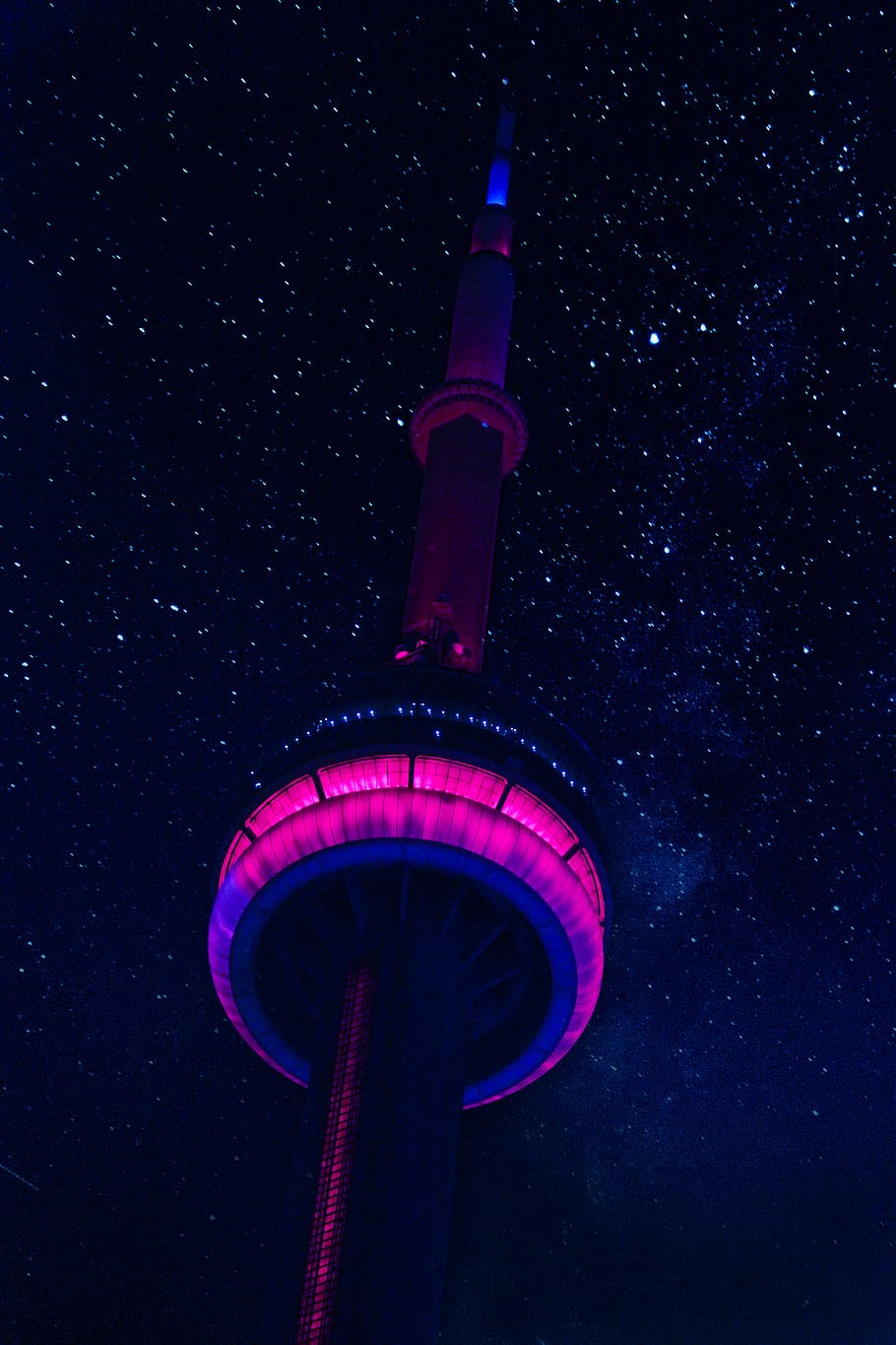 Low-angle Photo of Lighted Tower during Night, architecture, astronomy HD wallpaper