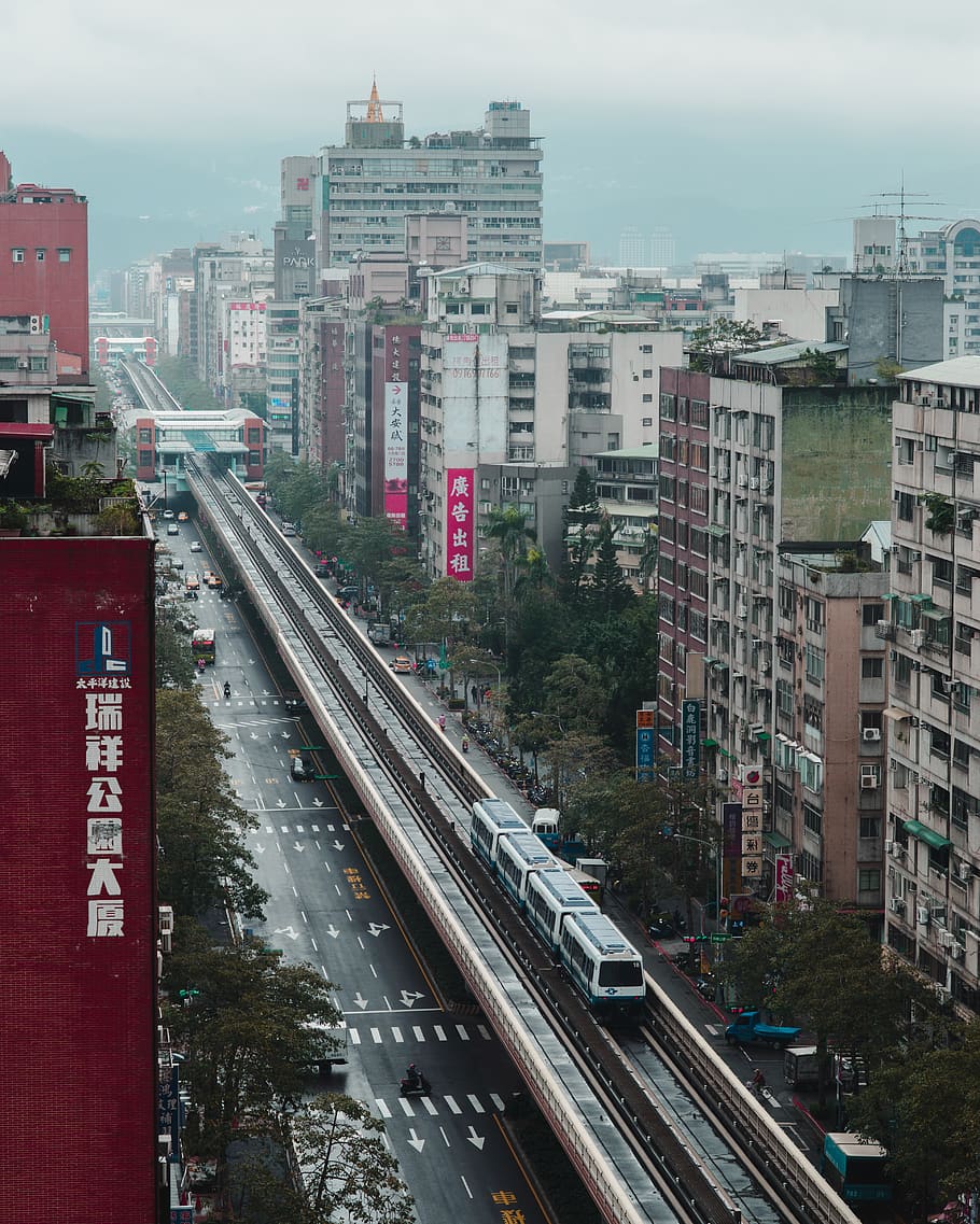 taiwan, da’an district, rail, mrt, daan, taipei, transit HD wallpaper