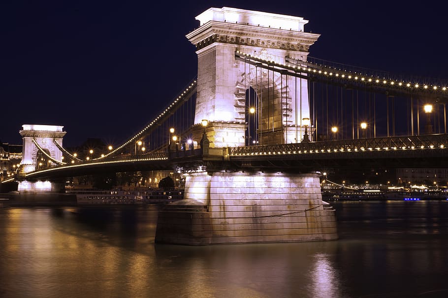 HD wallpaper: hungary, budapest, széchenyi chain bridge, architecture ...